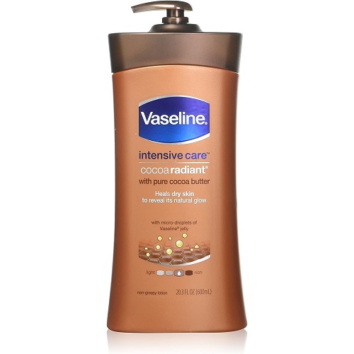 Vaseline Intensive Cocoa Butter Radiant Lotion Pump 600ml